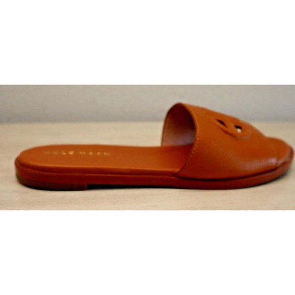 Cole Haan W27705 Women's Sz 6B Pecan Brown Flynn Logo Slide Sandals - Picture 6 of 6